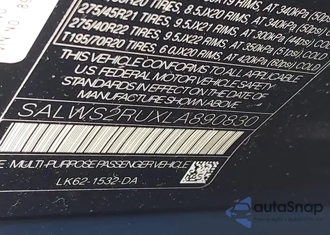 2020 Land Rover Range Rover Sport Hst Mhev from USA, damaged, VIN SALWS2RUXLA890830